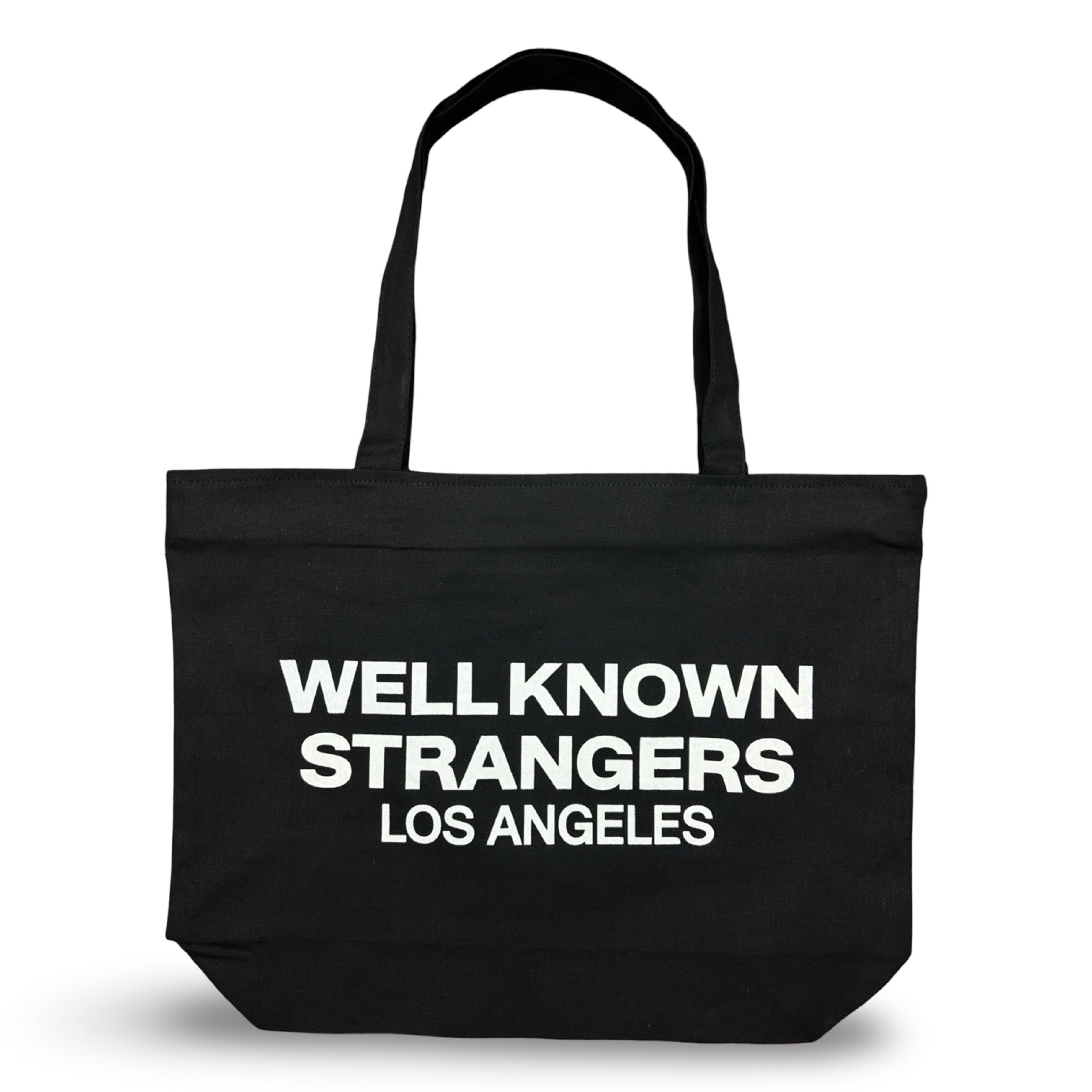 WELL KNOWN STRANGERS "STADIUM" TOTE BAG BLACK