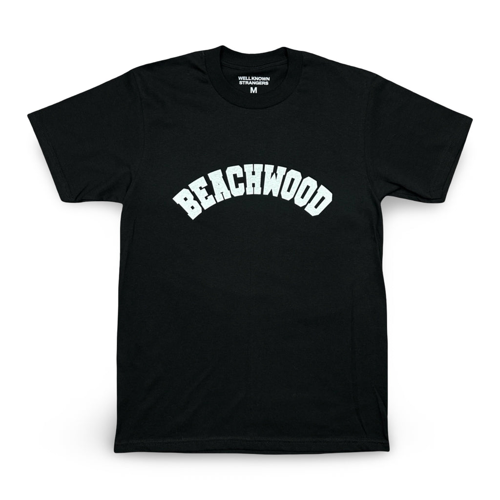 BEACHWOOD VINTAGE VARSITY TEE BLACK