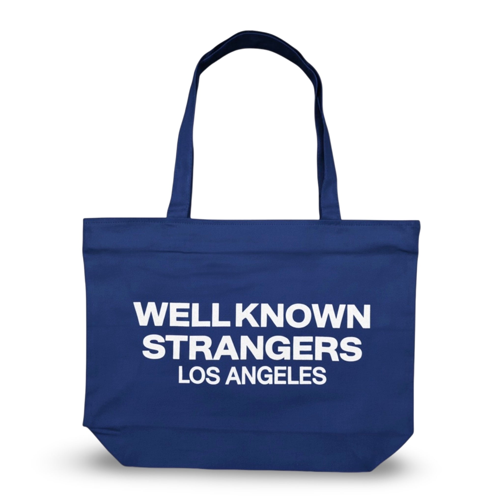 WELL KNOWN STRANGERS "STADIUM" TOTE BAG BLUE