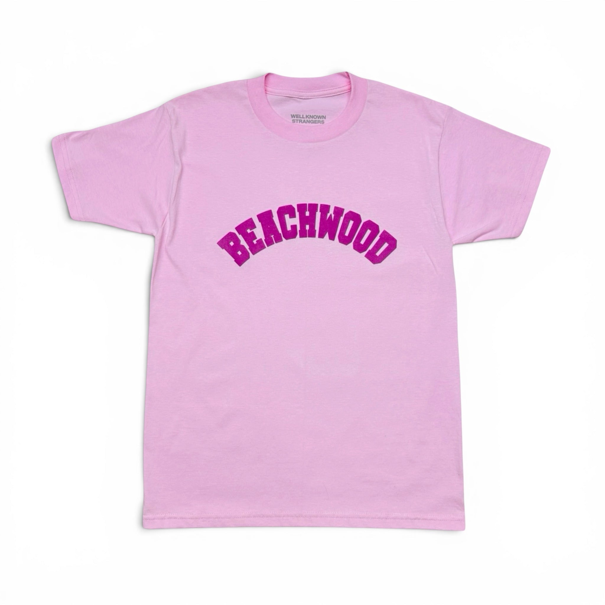 BEACHWOOD VARSITY TEE PINK